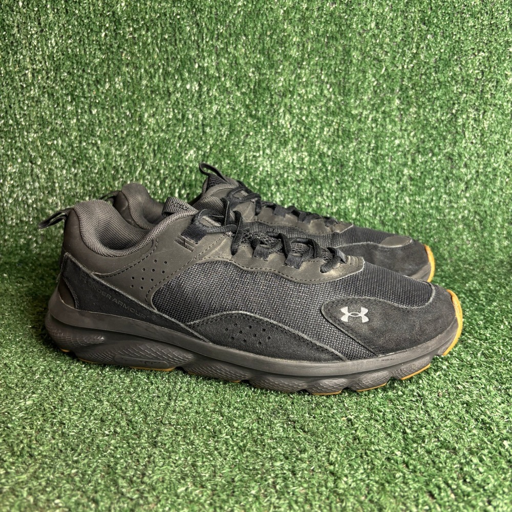 Under Armour Charged Verssert Suede Mesh Athletic Training Sneaker Black Mens 10